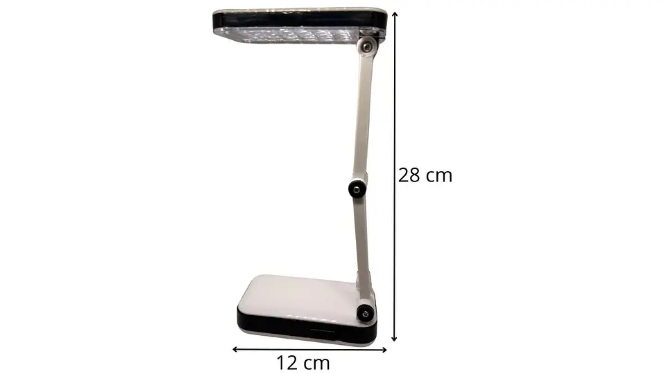 Lampara Escritorio Mesa rectangular Flexible Color De La Estructura Base Fija Blanca 5