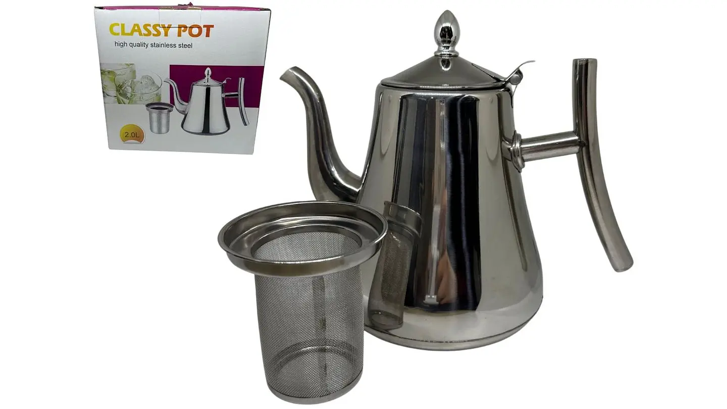 Cafetera Acero Inoxidable + Filtro Café Jarra Térmica Con 2l 1