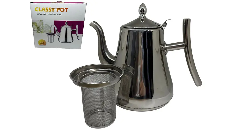 Cafetera Acero Inoxidable + Filtro Café Jarra Térmica Con 2l 1