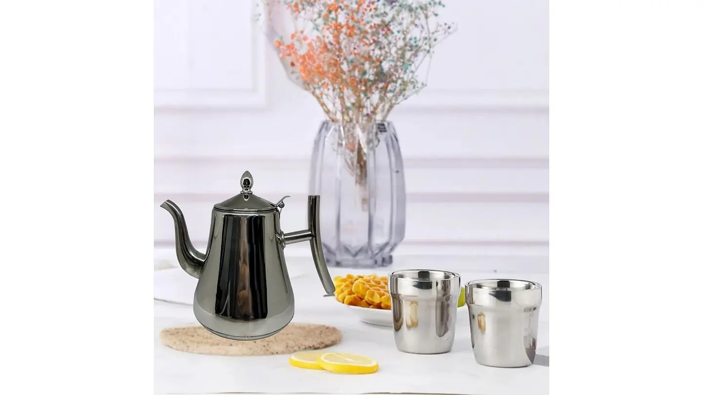 Cafetera Acero Inoxidable + Filtro Café Jarra Térmica Con 2l 5