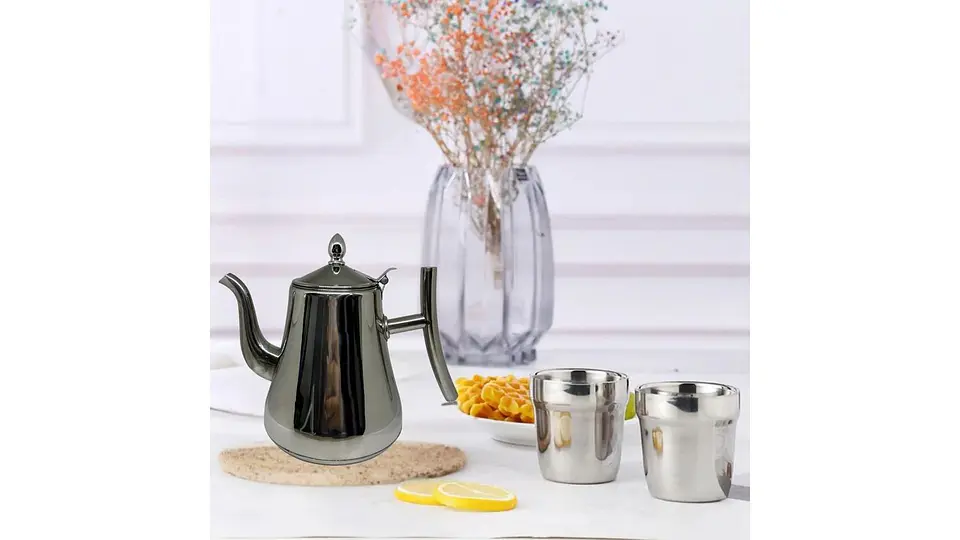 Cafetera Acero Inoxidable + Filtro Café Jarra Térmica Con 2l 5