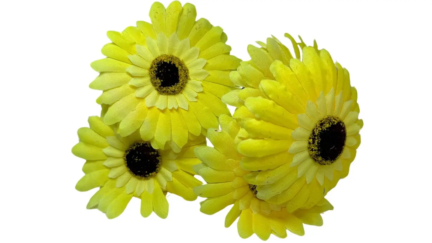 Ramo Gerbera Flores Artificiales Decoración 5 Flores 1 Ramo 2