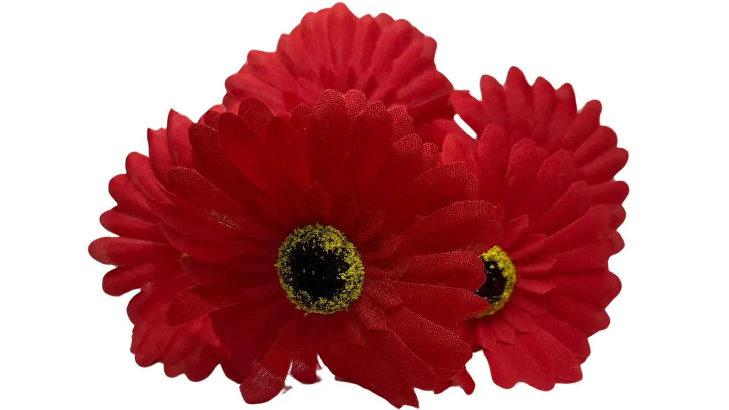 Ramo Gerbera Flores Artificiales Decoración 5 Flores 1 Ramo 3