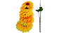 Ramo Girasol Flores Artificiales Decoración 7 Flores 1 Ramo - Miniatura 4