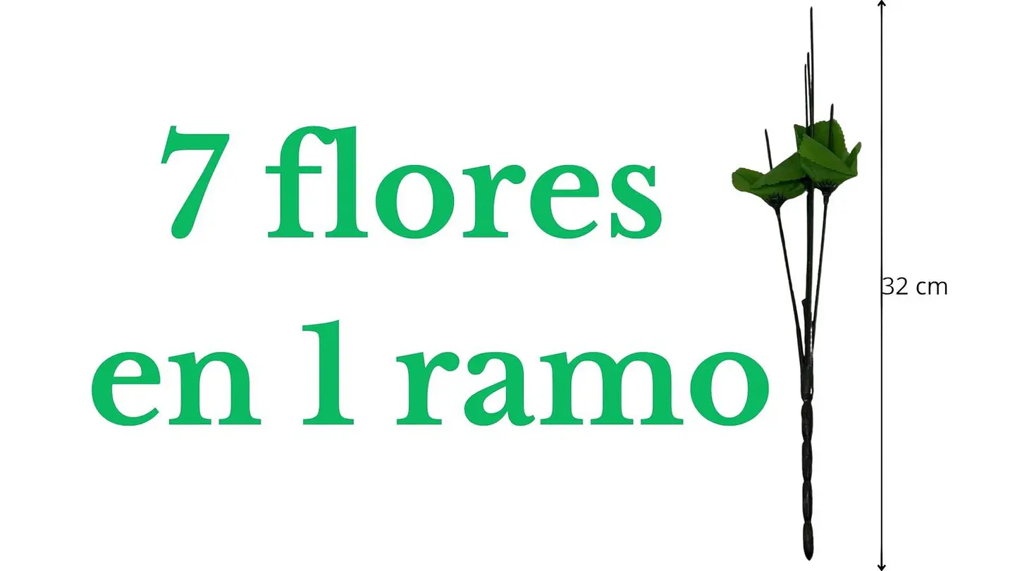 Ramo Girasol Flores Artificiales Decoración 7 Flores 1 Ramo 5
