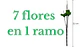 Ramo Girasol Flores Artificiales Decoración 7 Flores 1 Ramo - Miniatura 5