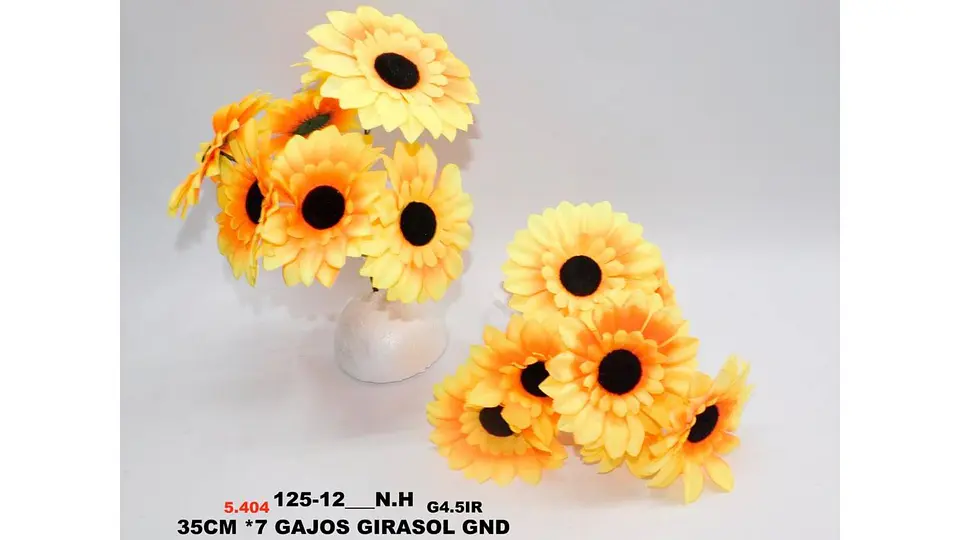Ramo Girasol Flores Artificiales Decoración 7 Flores 1 Ramo 6
