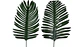 Hojas de Palmeras Decorativa Artificial Mata De Hojas Packx12und 53cm - Miniatura 3