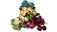 Ramo De Peonias Flores Decorativa Artificial 8 Flores 1 Ramo - Miniatura 2