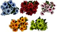 Ramo De mini girasoles Flores Decorativa Artificial 18 Flores 1 Ramo - Miniatura 2