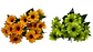Ramo De mini girasoles Flores Decorativa Artificial 18 Flores 1 Ramo - Miniatura 3