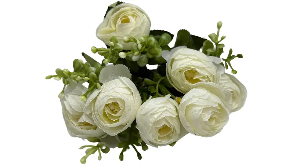 Ramo De Peonias Flores Decorativa Artificial 8 Flores 1 Ramo 5