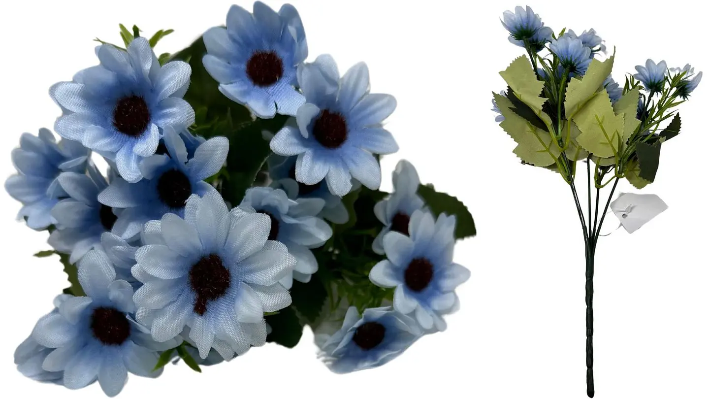 Ramo De mini girasoles Flores Decorativa Artificial 18 Flores 1 Ramo 5