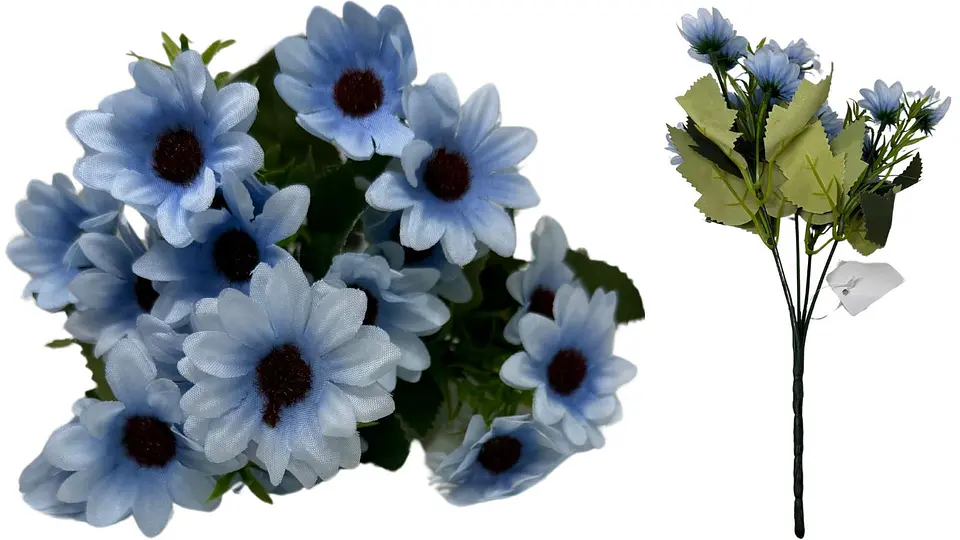 Ramo De mini girasoles Flores Decorativa Artificial 18 Flores 1 Ramo 5