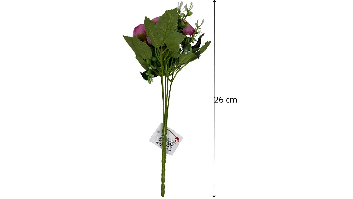 Ramo De Peonias Flores Decorativa Artificial 8 Flores 1 Ramo 7