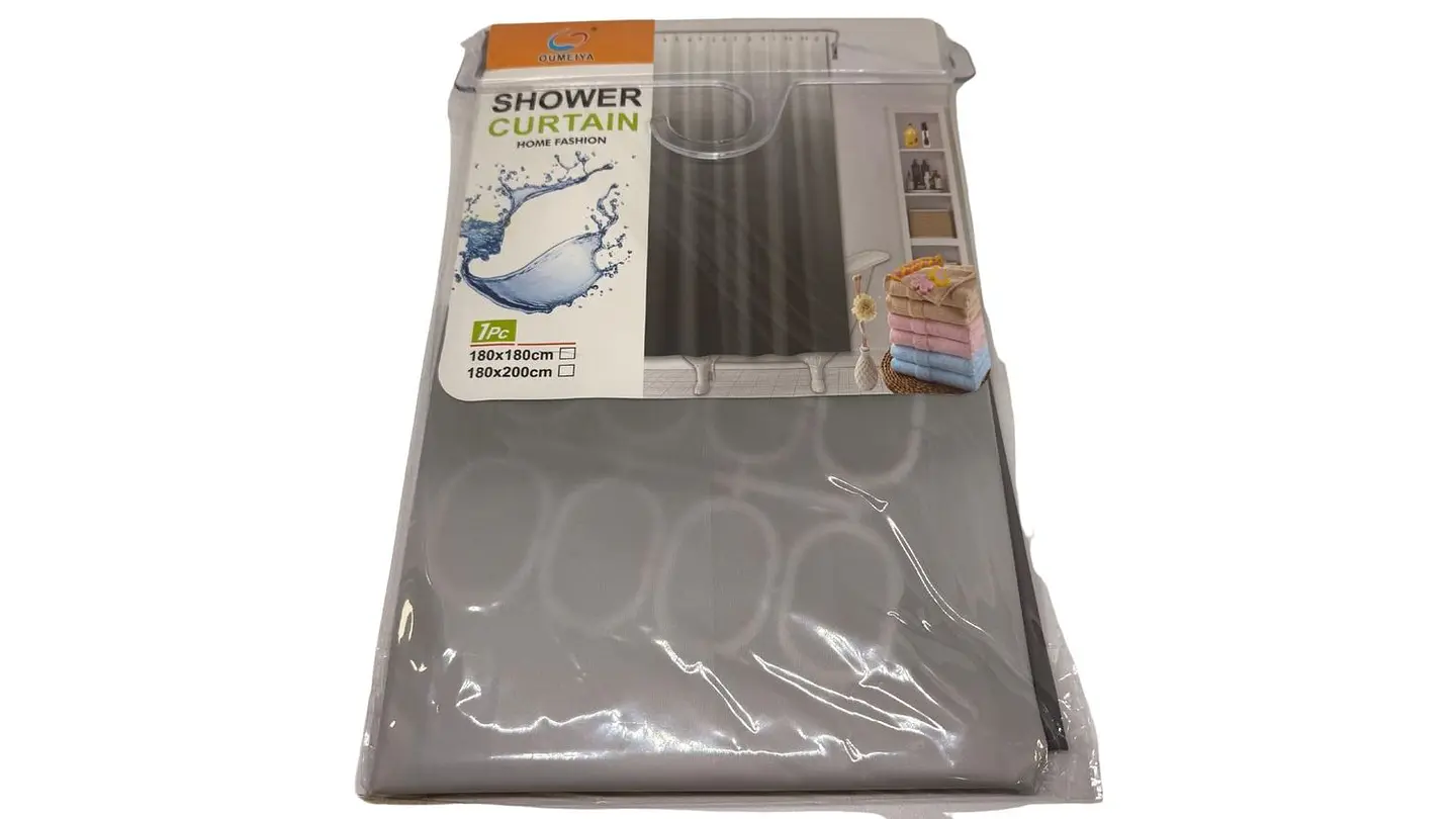 Cortinas Baño Ducha Impermeable Huecos 12 Aros degrade 3
