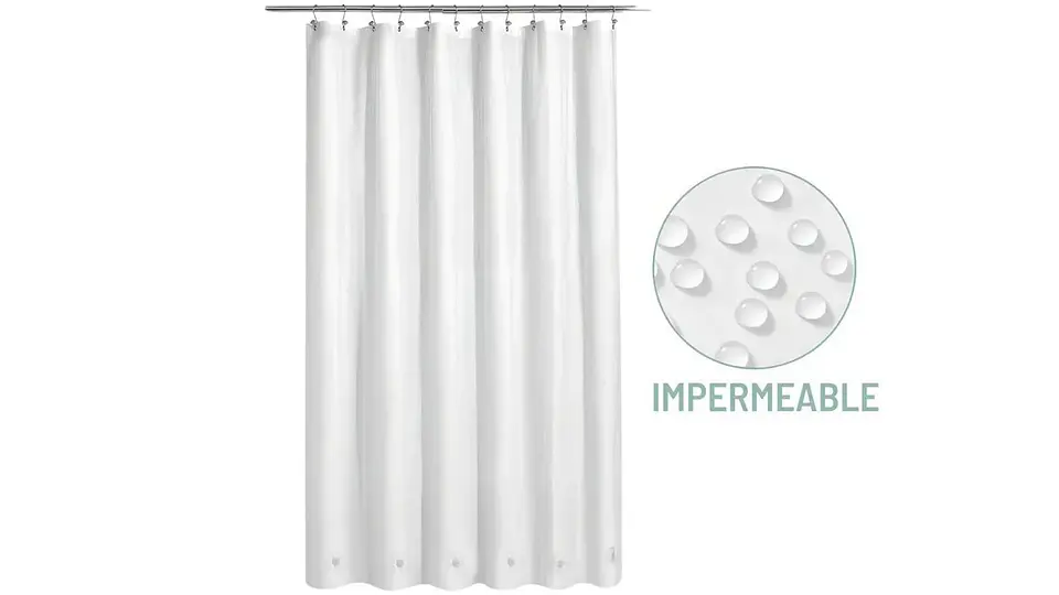 Cortinas Baño Ducha 100% Impermeable Huecos 12 Aros 6