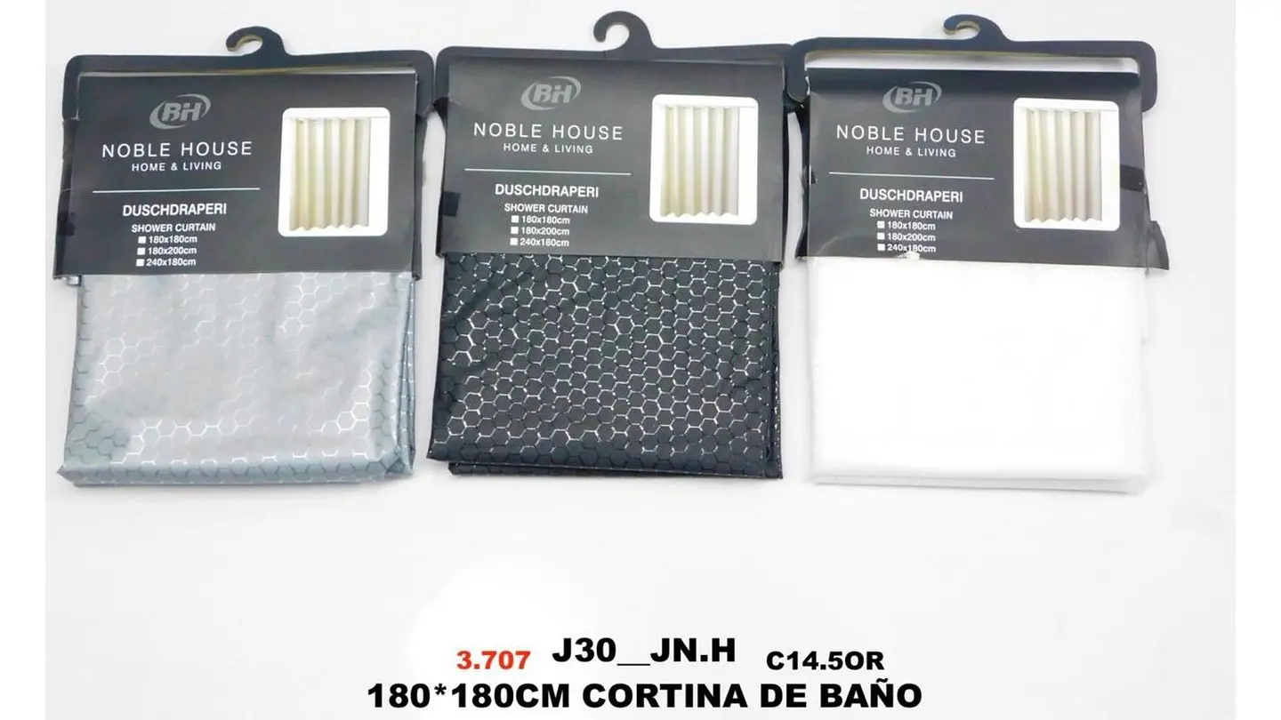 Cortinas Baño Ducha 100% Impermeable Huecos 12 Aros 7