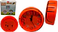 Reloj De Mesa Naranja Despertador Balón de Baloncesto Unisex - Miniatura 1