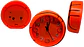 Reloj De Mesa Naranja Despertador Balón de Baloncesto Unisex - Miniatura 3