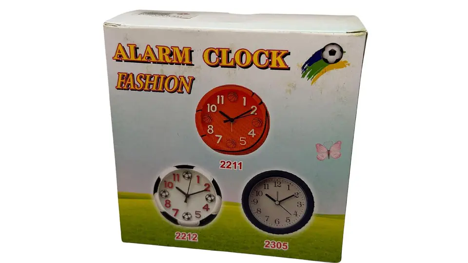 Reloj De Mesa Soccer Despertador Balón De Futbol Unisex Negro 2