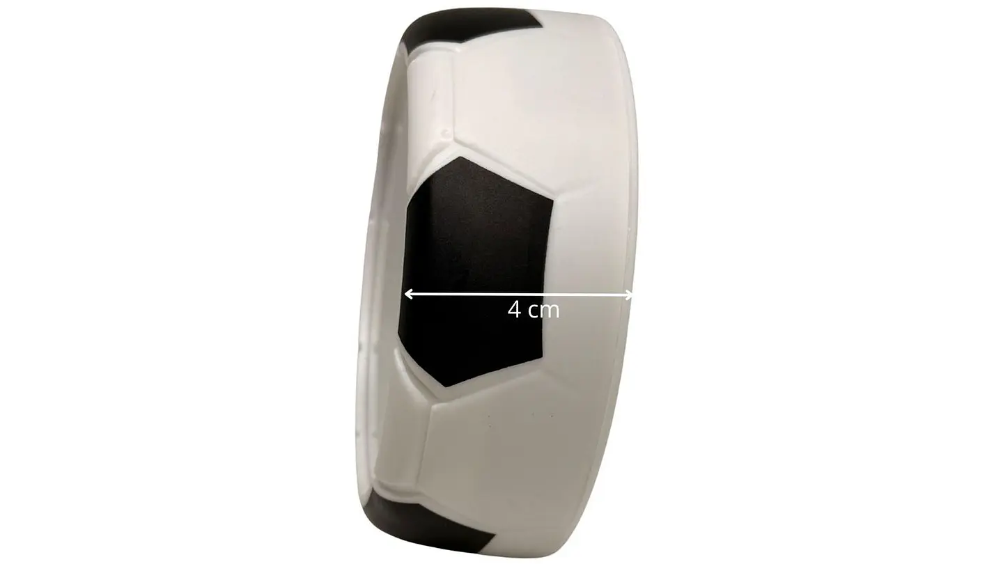Reloj De Mesa Soccer Despertador Balón De Futbol Unisex Negro 5