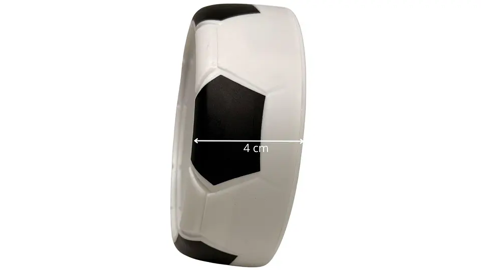 Reloj De Mesa Soccer Despertador Balón De Futbol Unisex Negro 5