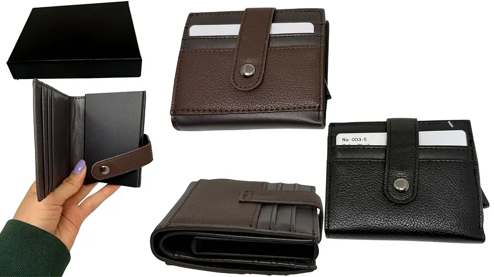 Billetera Tarjetero Porta documentos Cartera 7 Compartimientos 1