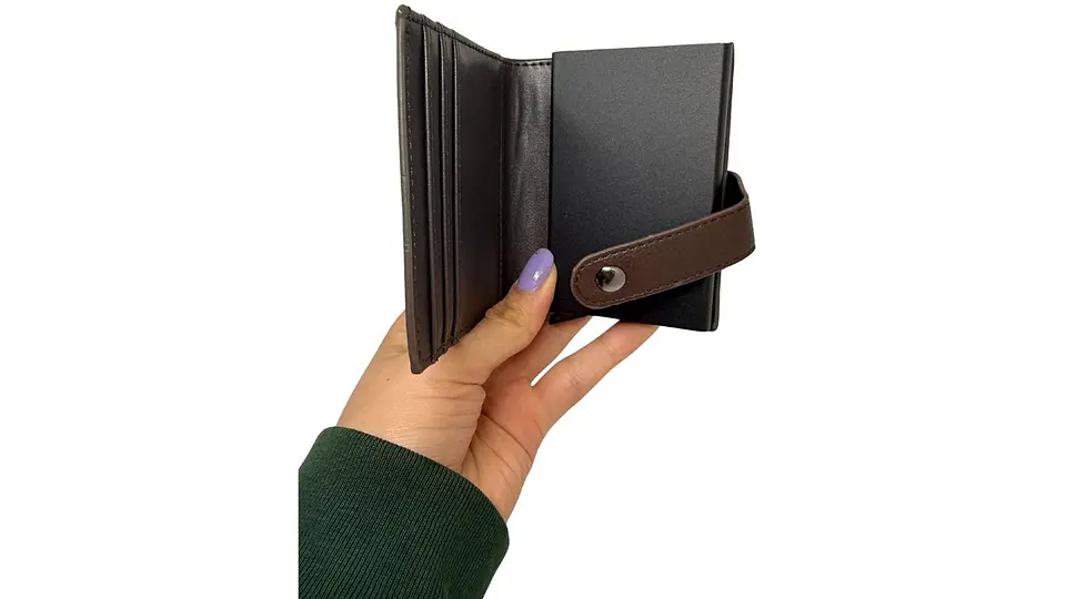 Billetera Tarjetero Porta documentos Cartera 7 Compartimientos 3