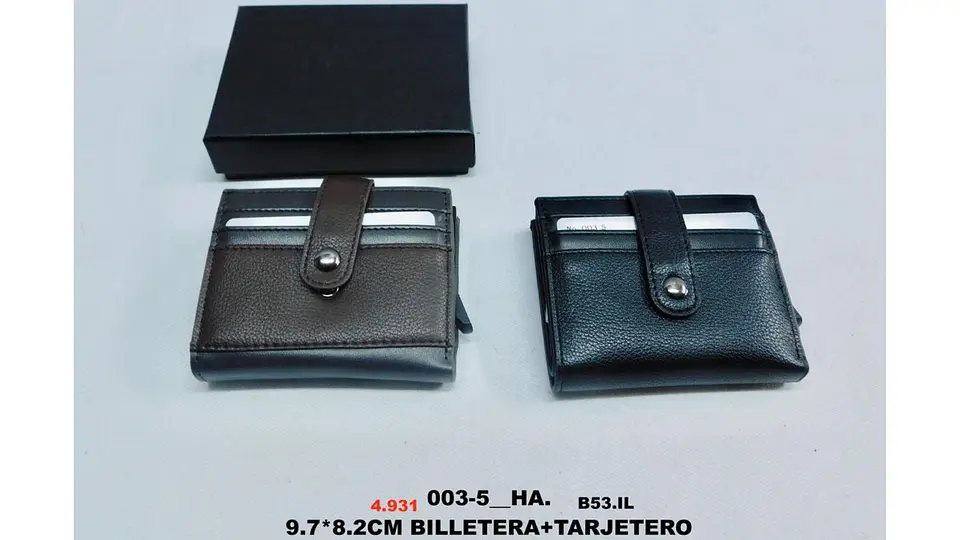 Billetera Tarjetero Porta documentos Cartera 7 Compartimientos 8