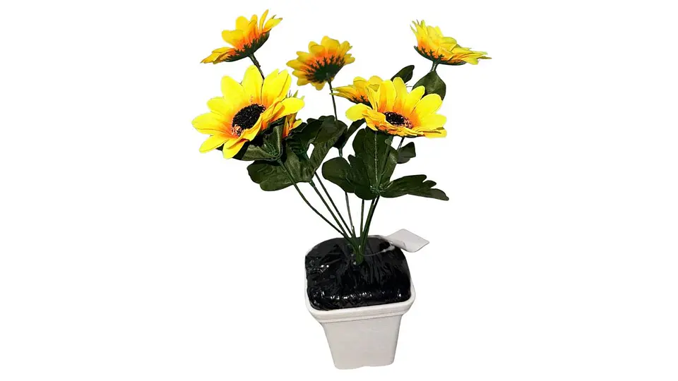 Girasol Decoración Flor Artificiales Ramo Girasoles Amarillo 2
