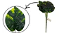 Planta De Hojas Mata Verde Plástico Decoración Artificiales - Miniatura 6