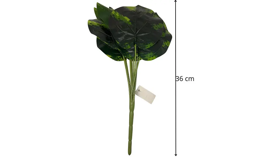 Planta De Hojas Mata Verde Plástico Decoración Artificiales 7