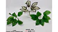 Planta 9 Hojas Mata Verde Plástico Decoración Artificiales - Miniatura 2