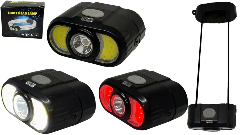 Linterna Portátil Frontal Recargable Luz Led Camping Minera 1