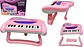 Piano Musical Bebe Juguete Didáctico Color rosado azul niños - Miniatura 2