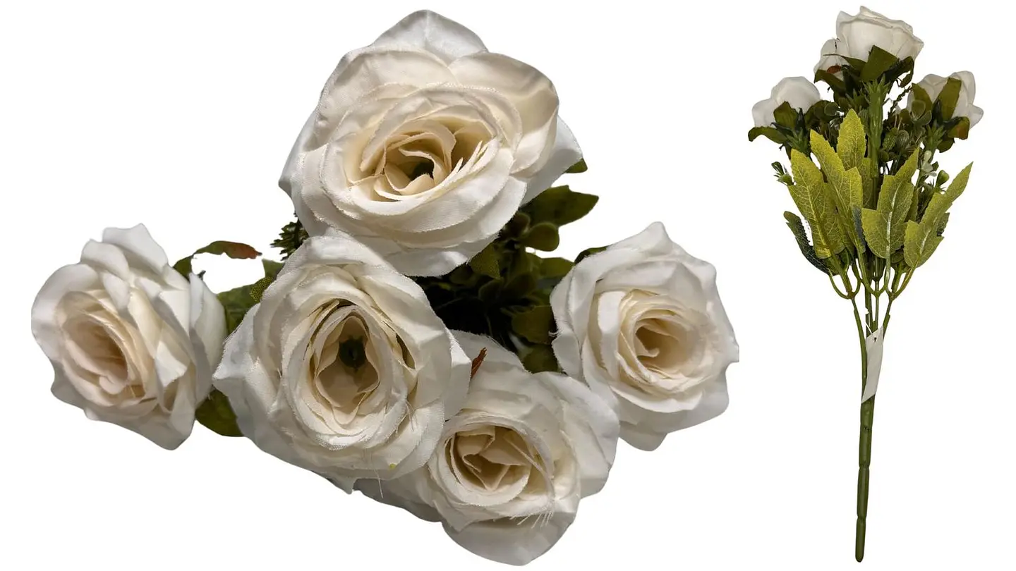 Flores Artificiales Ramo De Flores Decorativas Multicolores 8