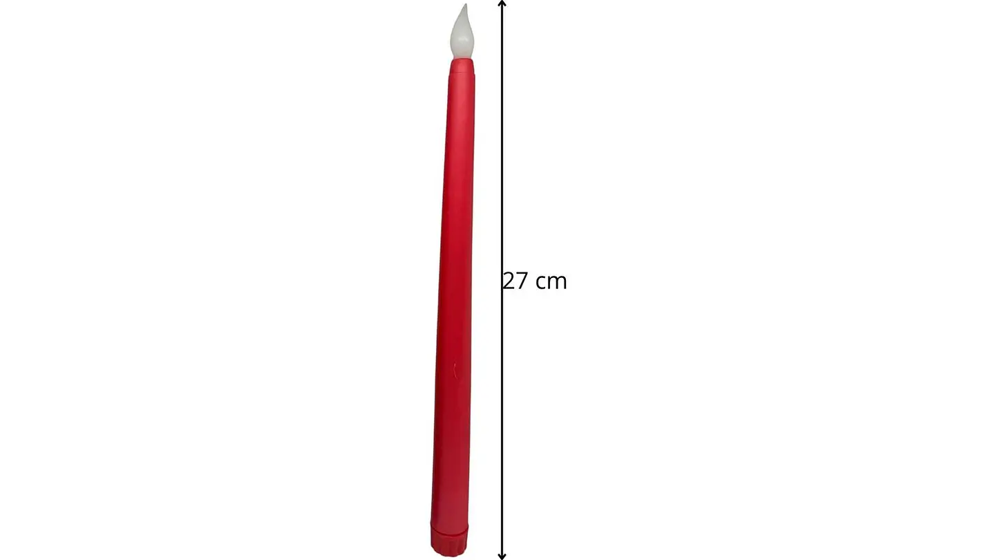 Veladora Cirio Velones Vela 27cm Luz Led X3 Und 3