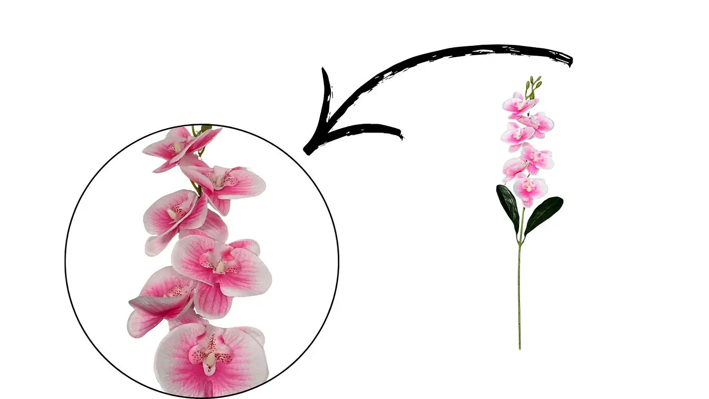 Vara De Orquídeas Arreglos flores Artificiales Decoración X1und 2