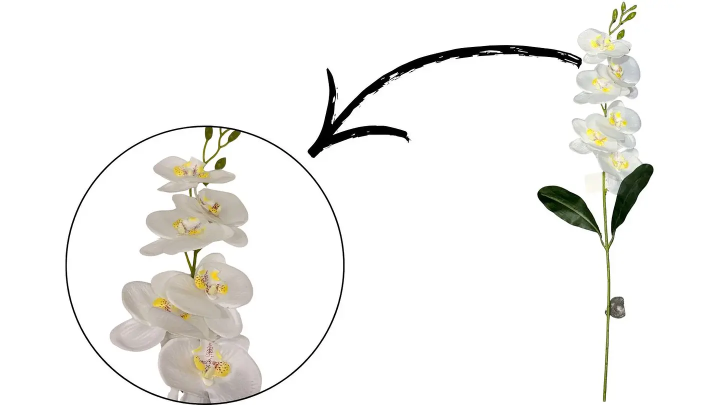 Vara De Orquídeas Arreglos flores Artificiales Decoración X1und 3