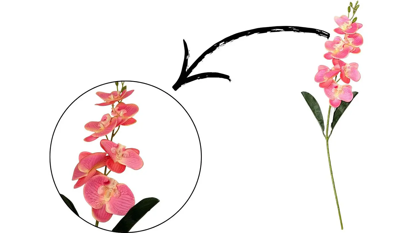 Vara De Orquídeas Arreglos flores Artificiales Decoración X1und 5