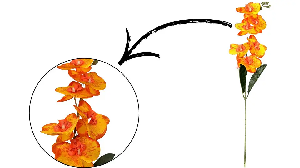 Vara De Orquídeas Arreglos flores Artificiales Decoración X1und 6