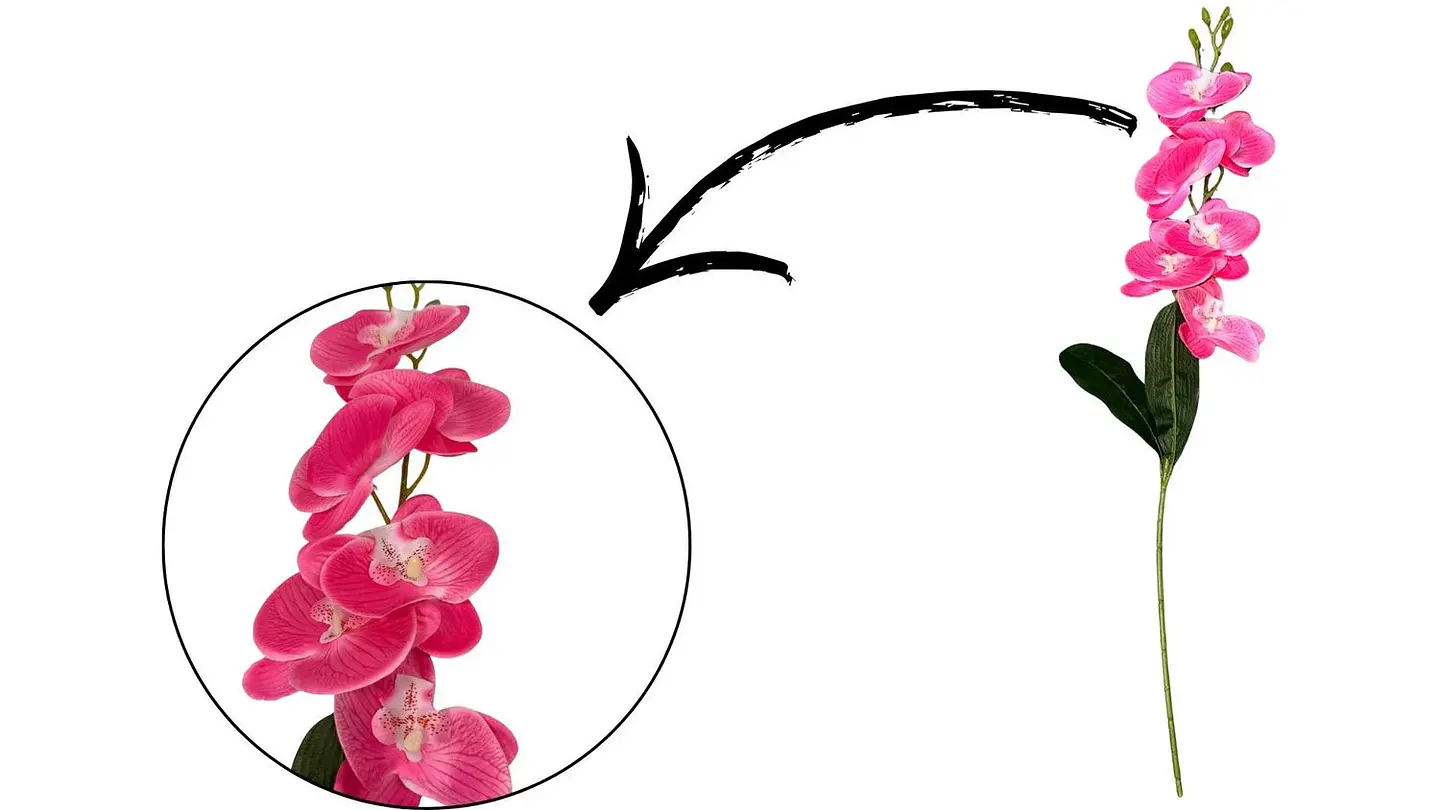 Vara De Orquídeas Arreglos flores Artificiales Decoración X1und 7