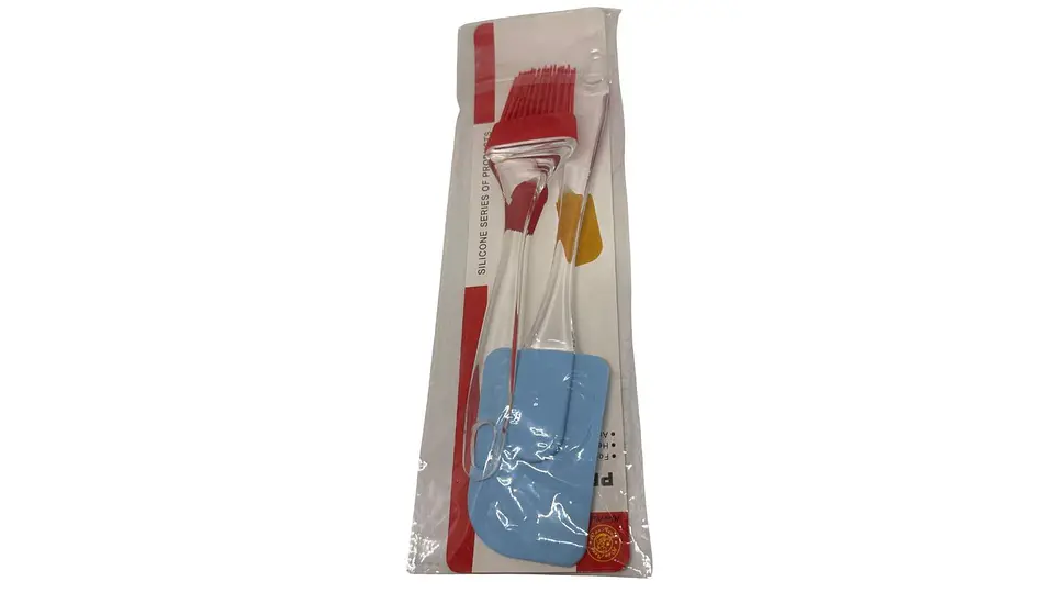 Kit 1 Pincel Brocha De Silicona 1 Espátula Miserable Utensilios 2