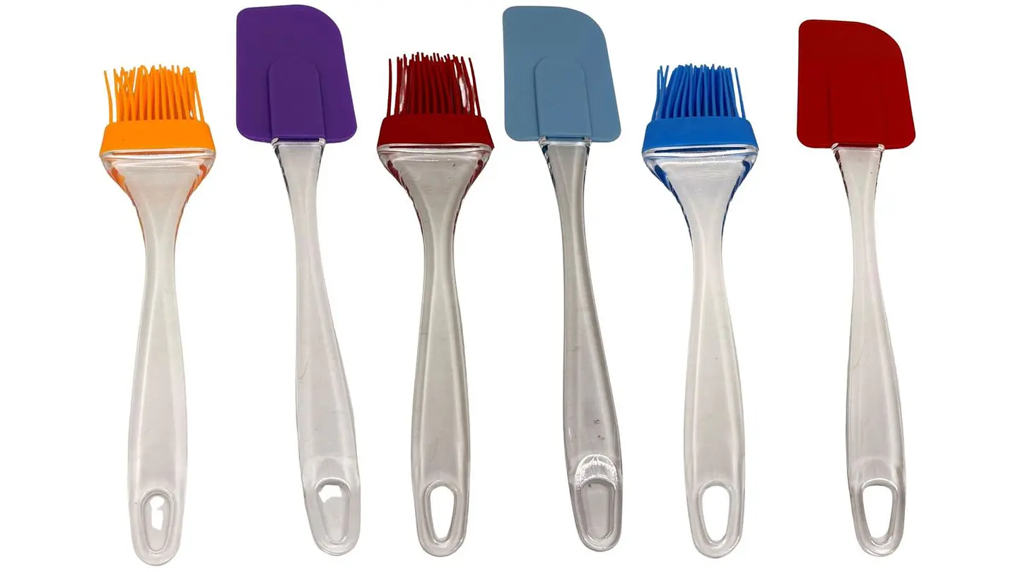 Kit 1 Pincel Brocha De Silicona 1 Espátula Miserable Utensilios 4