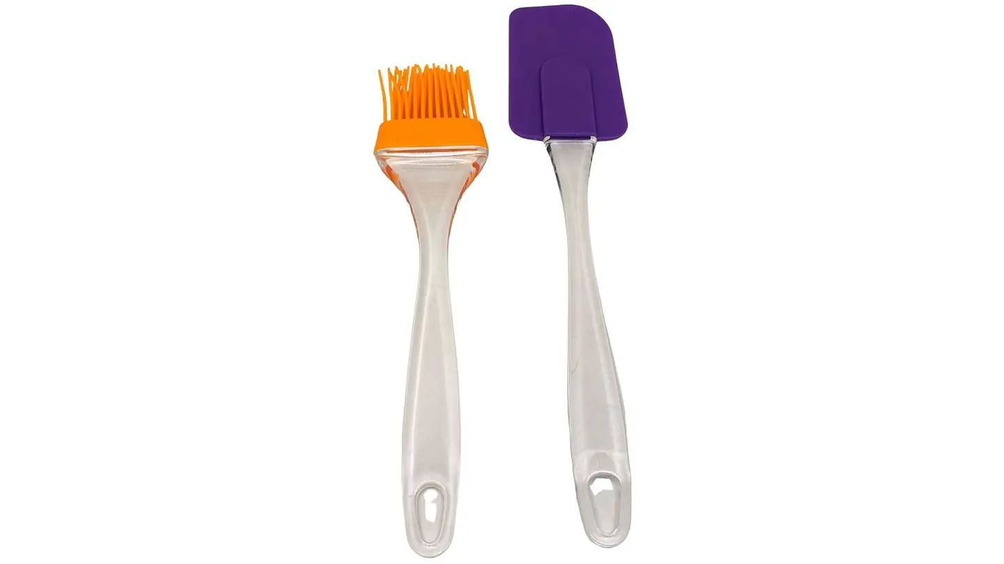 Kit 1 Pincel Brocha De Silicona 1 Espátula Miserable Utensilios 5