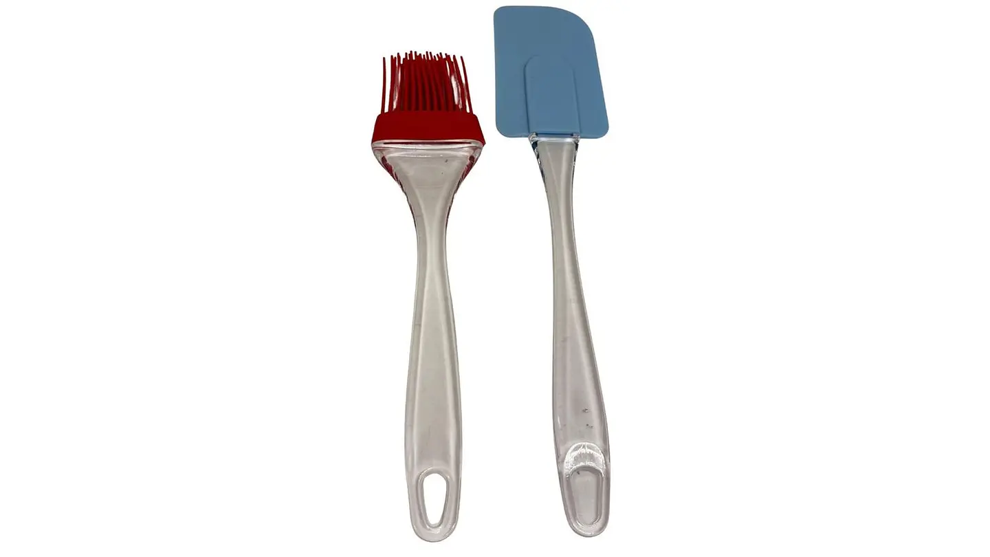 Kit 1 Pincel Brocha De Silicona 1 Espátula Miserable Utensilios 6