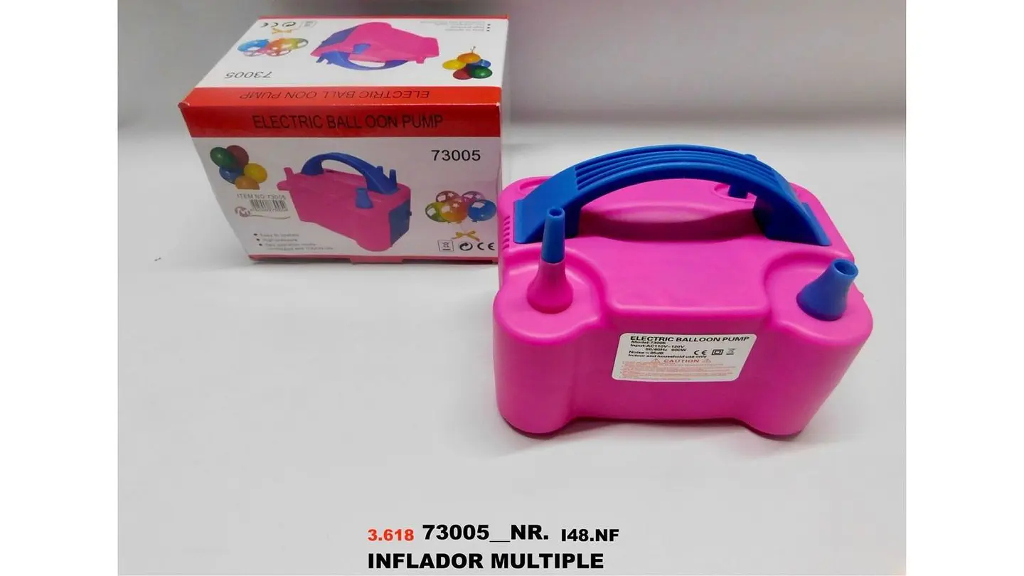 Inflador Eléctrico De Globos Bombas de Doble Boquilla rosado 5