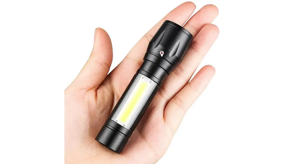 Mini Linterna Led Recargable Bolsillo portátil Camping Táctica Color de la luz Blanca 5