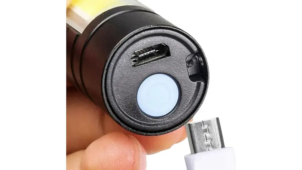 Mini Linterna Led Recargable Bolsillo portátil Camping Táctica Color de la luz Blanca 6
